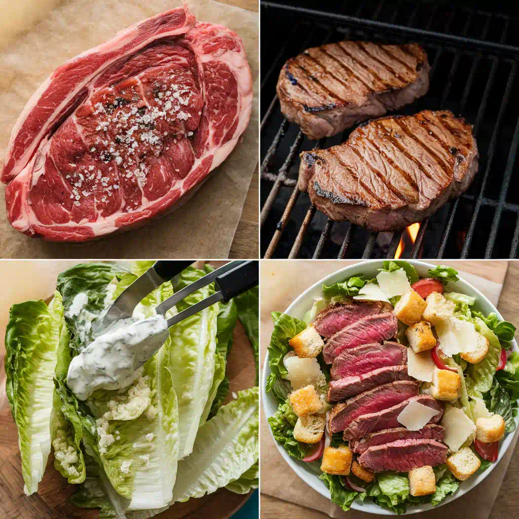 Step-by-Step Guide to Making Grilled Steak Caesar Salad
