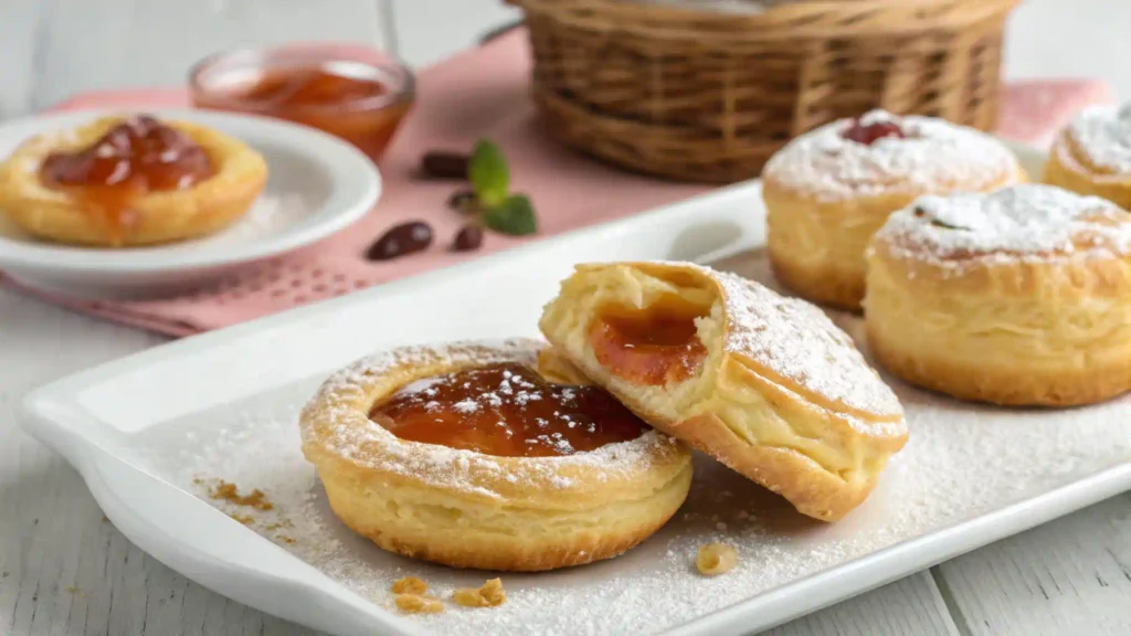 Flaky pastries with guava paste filling.