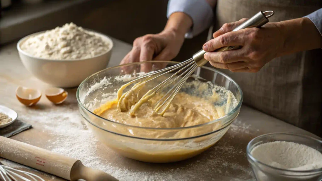 Mixing Banana Bread Batter"