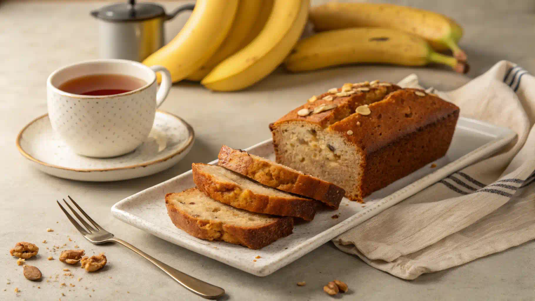 Perfect Two-Banana Bread Loaf