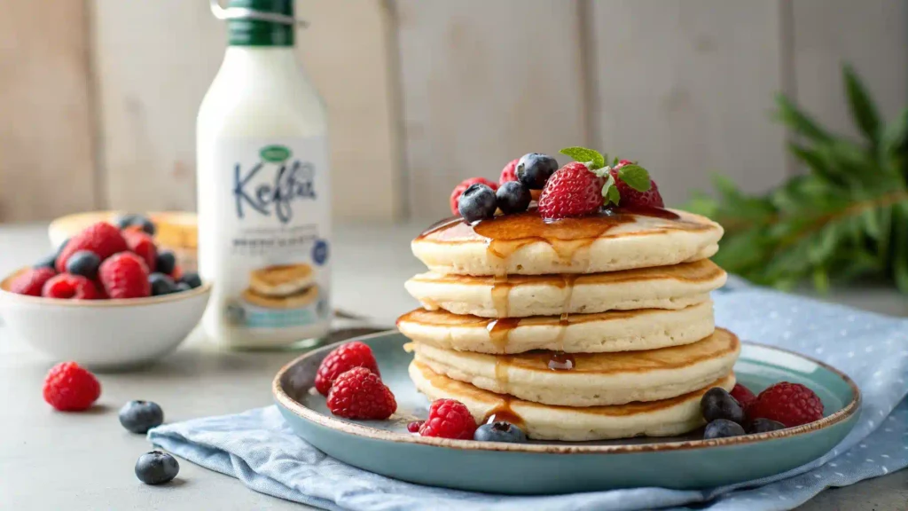 Kefir Pancakes for Breakfast