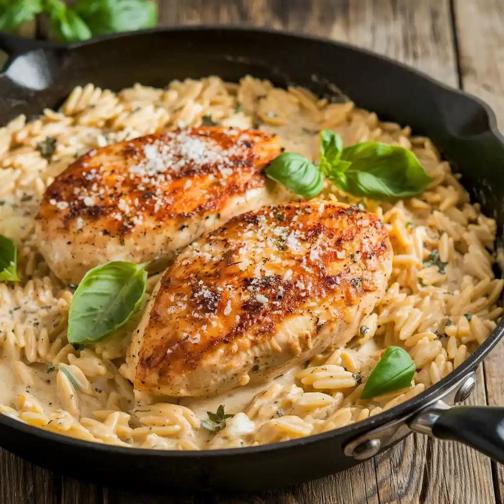 Marry Me Chicken Orzo Skillet