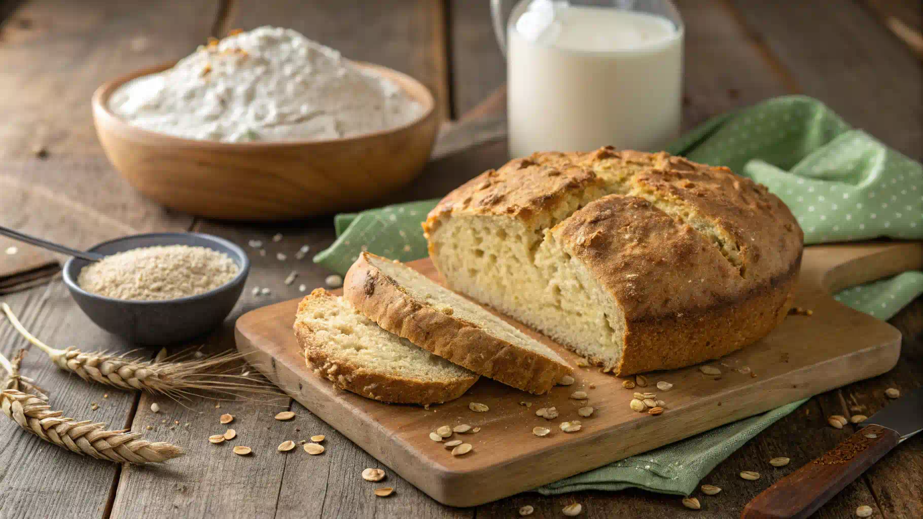 Perfectly baked Irish soda bread with golden crust and soft crumb.