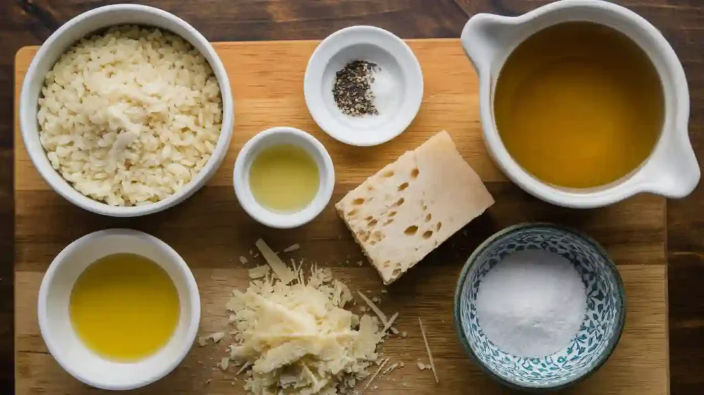 Ingredients For Basic Risotto And Quantities